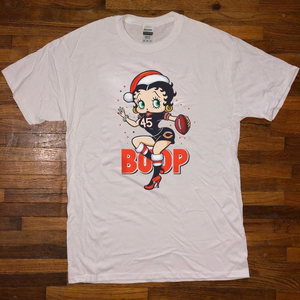 Chicago Bears Betty Boop Christmas - Unisex T-Shirt